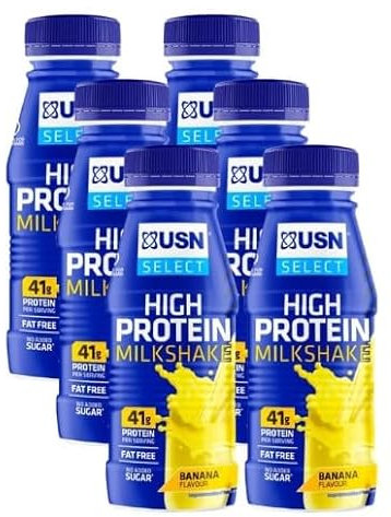 High Protein Milkshake - Banana Flavour 500ml Deliciousness that brings a smile Gift Hamper For All Occasions (Pack Of 6)