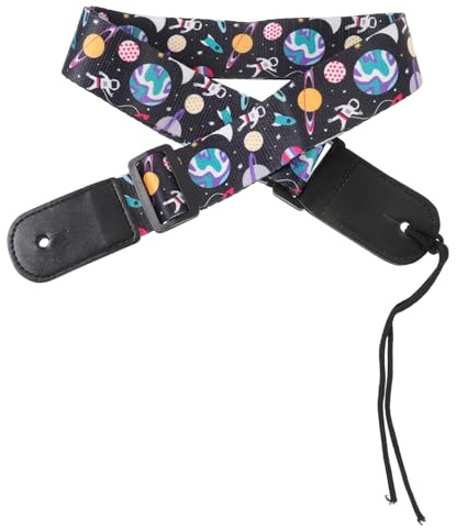 Vaguelly Akustikgitarrengurte Gitarrengurt Verstellbar Gitarrenzubehör Ukulelengurt Atmungsaktiv Weich Robust Langlebig Tragbar Bis Einstellbar