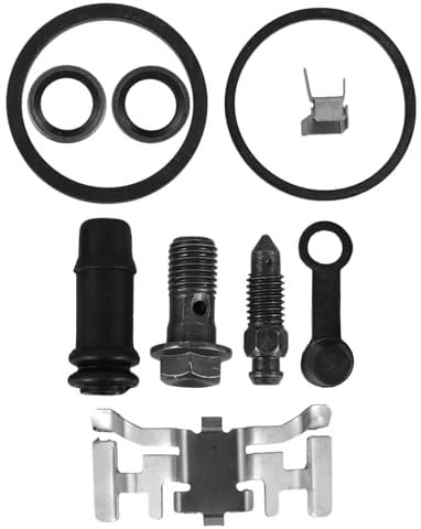 MUCKLILY Komplettes Reparaturset Für Die Untere Pumpe Für Motorräder Aluminiumlegierung Und Gummi Teile Für Scheibenbremssättel
