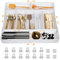 Range-couverts extensible pour tiroirs 27-50cm de large Range-couverts cuisine Blanc Organisateur de couverts avec séparateur de tiroirs réglable Inserts de tiroirs de cuisine pour tiroirs, armoire
