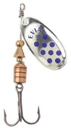 CUCHARILLA EVIA Dotty Modelo 11 Numero 2 PA 4,5GR con Muerte | Plata con PINTAS Azules (5 Piezas) [H112PA]