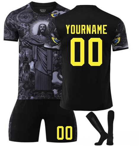 XYYYHTL Maglia Calcio per Bambini Adulti Personalizzabile 25/26 Set di Maglie da Calcio Bambino Uomo Maglietta Completo Tuta Completino da Allenamento per il Calcio Camicia, Pantaloncini e Calzini