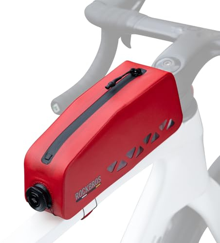 ROCKBROS Road to Sky Fahrrad Rahmentasche 100% Wasserdicht 1L | Oberrohrtasche Fahrradtasche für Rennrad MTB Ebikes