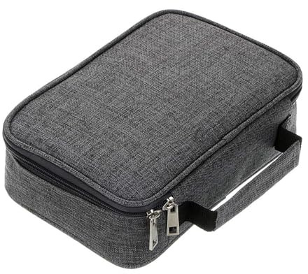 DabbOo Großes Federmäppchen Mit 72 Steckplätzen Grau Abnehmbarer Aufbewahrung Hohe Kapazität Für Aquarellstifte Marker Organizer Für Büro