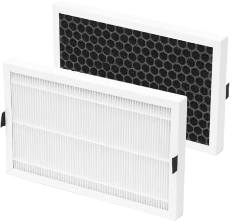 2 Pack Replacement Filter Compatible with Bosch Dry Series Dehumidifier | For Dry 4000 / 1000 / 2000 Dehumidifier with Air Purification-Function - 2-in-1 HEPA + Activated Carbon Filter