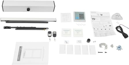 Automatic Swing Door Opener/Closer, 50W Heavy Duty Swing Door Operator with Remote Controller, 120° Opening Angle for Commercial & Residential Use, Manual/Automatic Mode, (in/Out Opening)