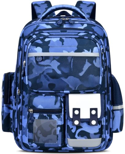 Amythe Schulrucksack Jungen 1-5 Klasse mit Reflektierend für Schul