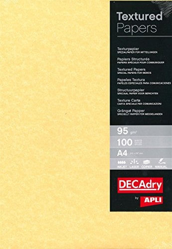 Decadry - Parchment Gold Paper 95gsm Pack of 100