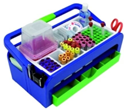 Heathrow Scientific HD2200A - Caja organizadora para instrumentos de laboratorio (2 bandejas, plástico ABS, estilo A, longitud x anchura x altura: 429 x 265 x 172 mm)