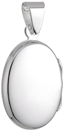 Vinani Anhänger Medaillon oval glänzend zum Öffnen Sterling Silber 925 AMO-EZ