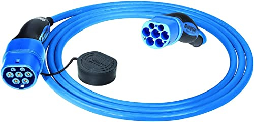 Mennekes 36247 E-Auto Ladekabel 7,5m Mode 3 Typ 2 32A 3PH, Wallbox-Zubehör für 22 kW Elektro- und Hybridfahrzeuge
