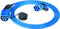 Mennekes 36247 E-Auto Ladekabel 7,5m Mode 3 Typ 2 32A 3PH, Wallbox-Zubehör für 22 kW Elektro- und Hybridfahrzeuge