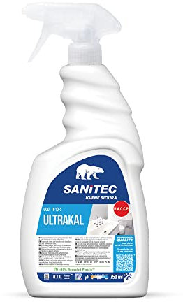 Sanitec Disincrostante Ultra - Detergente Disincrostante e Scioglicalcare, Spray 750 ml