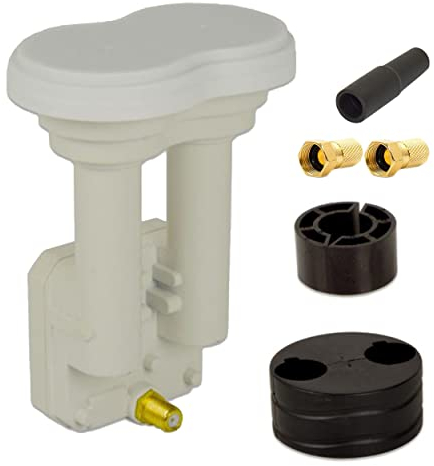 WILTAnet PremiumX Monoblock Single PXMB-3SW Weiß LNB 0,1dB HDTV FullHD für 80-85cm Schüssel 2X F-Stecker