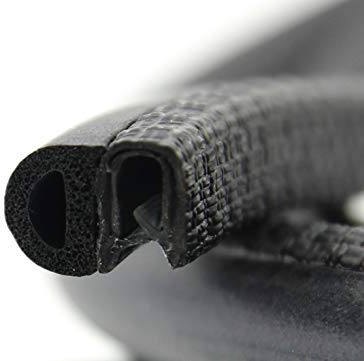 DS4 Dichtungsprofil von SMI-Kantenschutzprofi - Klemmbereich 1-2mm - mit seitlicher Dichtung aus EPDM Moosgummi - Klemmprofil aus weich PVC - einfache Montage, selbstklemmend ohne Kleber (5 m)