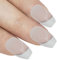 Bling Art Ballerina False Nails White Polished Coffin Fake French Nail Tips