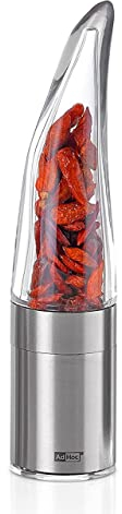 AdHoc MP203US Pepe Chili Mill & Grinder, Stainless Steel Acrylic