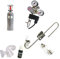 Hiwi CO2 Anlage 2000 Profi Stainless Steel 25 cm fest montiert
