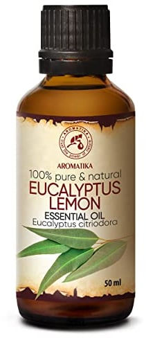 Eukalyptus Citriodora 50ml - Zitroneneukalyptus - Naturreines Zitronen-Eukalyptus Ätherisches Öl - für Entspannung - Beauty - Körperpflege - Yoga - SPA - Raumduft - Aroma Diffuser - Duftlampe