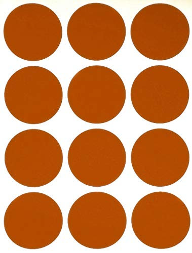 Royal Green Klebeetiketten, 3,8 cm, Jumbo-Punkt-Aufkleber, Braun, 600 Stück