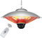 Chauffe-terrasse électrique, radiateurs suspendus infrarouges extérieurs télécommandés, radiateurs de plafond, radiateur de balcon 1200W / 1300W / 2500W