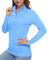 TACVASEN Womens UV Tops Long Sleeve Quick Dry Activewear Summer Sun Protection T-Shirt Rash Guard Swim Shirts (L, Blue)