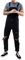 ORANDESIGNE Herren Denim Latzhose Overalls Männer Cargo Jeanshose Retro Jumpsuit Arbeitshose Loose Fit Latzanzug G Schwarz XXL