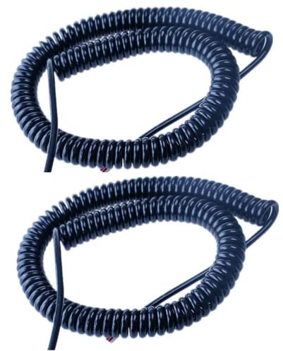 Lot de 2 câbles spiralés industriels CNC, générateur d'impulsions manuel MPG 4 noyaux, 0,75 carré, longueur d'extension 5 m