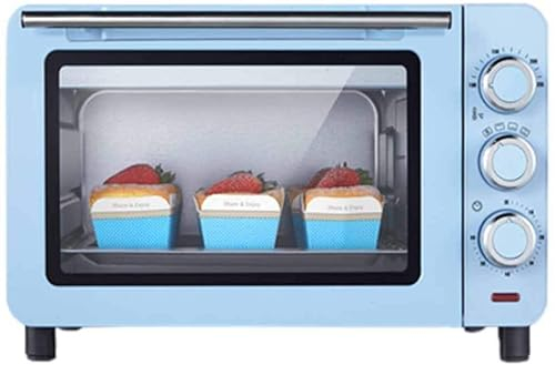 CAZARU Mini Four 15L, Four Grille-Pain de comptoir à Convection 1200W Petit Four électrique Four Multicouche Happy Life