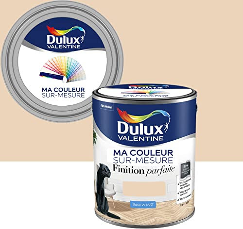 Ma Couleur Sur-mesure par Dulux Valentine – Peinture Intérieure Murs, Plafonds, Boiseries - Finition Parfaite - 98% d'opacité - Mat Coquille d'Œuf 2,5 L - Palette Intemporelle