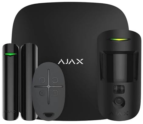 ALARM SECURITY STARTERKIT CAM/PLUS BLACK 20504 AJAX