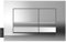 Jacob Delafon Plaque de Commande, Double Touches rectangulaires, Chrome