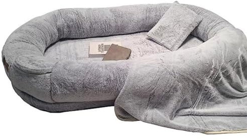 ALEEIK Hunde- und Hundebetten, abnehmbare und waschbare Hundehütten, Sofas, riesige Hundehütten und Katzen- und Hundebetten, einzigartige Designs (100 x 70 x 30 grau)