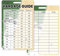 Remerabel 2pcs Golf Quick Reference Distance Card - Club Range Estimation Cheat Sheet for Seasoned, Average & Beginners