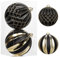 Extra Large Shatterproof Black Baubles 2 Pcs - Xmas Ornaments for Christmas & Halloween Decor