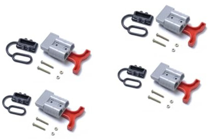 Gatuida 2pcs Battery Quick Connectors Solar Panel Connector Low Voltage Connector Batterys Battery Connect Quick Baterias Bateries Batteries Battery Quick Disconnect Fuse Tube Forklift 50a