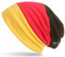 WANSSY® Damen Herren Unisex Beanie mit Deutschland Flagge Muster für Sport Einheitshröße Kopfbedeckung Fanartikel 1/2/4 Stück im Set (Baumwollmischung, 1 Stück)