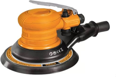 Ingco Aps1512 Levigatrice Rotorbitale Pneumatica 150 mm 6.3 bar Velocità Variabile