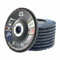 Merryland Dischi Lamellari 125 Ferro Metallo per Smerigliatrice Angolare, 125mm Grana 40 T29 Disco Lamellare 10 Pezzi, Corindone Zirconio Blu Acciaio INOX Dischi Abrasivi, Craft-Line FC1108214-10