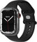 EAZY CASE Sport Armband kompatibel mit Apple Watch 38mm / 40mm / 41mm / 42mm Silikon Ersatzarmband Sport Loop Band für Apple Watch Serie 11 10 9 8 7 6 5 4 3 2 1 SE für Damen Herren Schwarz