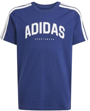 adidas Unisex Kids Codes Collegiate Graphic Shirt, Dark Blue, 15-16 Years