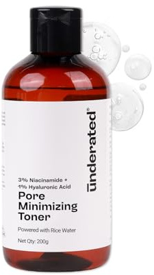 Underated Balancing Face Toner with Witch Hazel & Niacinamide | Refreshing & Lightweight Formula for Daily Use | Suitable for All Skin Types | 200gm