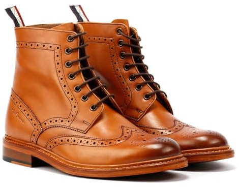 Ben Sherman Arthur Braune Herrenstiefel Aus Leder - EUR 44