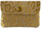 Porte-Monnaie Femme en Cuir Italien – Compact, Léger, Élégant – 2 Compartiments avec Zip et Bouton Pression – Motif Léopard ou Uni – Plusieurs Coloris au Choix (Beige doré léopard)