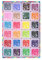 Lote de 24 sellos de tinta infantil, tinta de huella de dedo para scrapbooking pintura, sellos de árbol en cojín, accesorios para cojines de huellas, para tintero, lavable, material multicolor