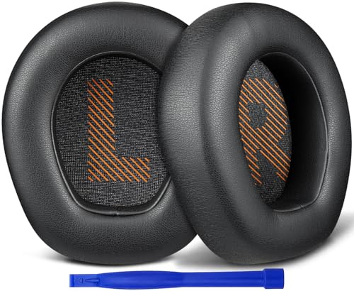 SOULWIT Almohadillas Repuesto para JBL Quantum 400 (Q400) Auriculares, Recambio Almohadilla Cascos con Cuero Proteica más Suave - Negro