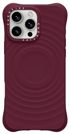 CASETiFY Ripple Silicone Case for iPhone 16 Pro [Magsafe Compatible / 6.6 ft. 2X Military Grade Drop Protection] Soft-Touch, Secure Grip - Mulberry