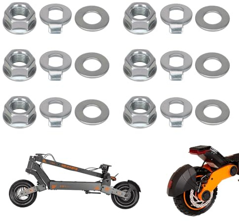 D8L Scooter Bolts Wheel Fixed Nuts Screws Geeignet für Kukirin G2,G3,G4 Scooter 14mm Inner Diamter Stainless Steel