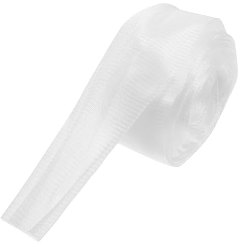 DOITOOL Filet de Protection pour Bonsaï à Usage Quotidien, Manchette Élastique Blanche en Plastique Respirant, Écran de Jardinière Anti-Fuite pour Plantes et Orchidées