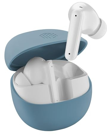Music Sound auricolari senza fili ergonomici Numia con la cancellazione attiva del rumore, la modalità trasparenza, il Bluetooth e 30 ore di autonomia, blu